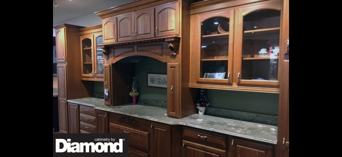 Diamond Distinction kitchen display at Hornell North Main Lumber, 1080 West Main Street