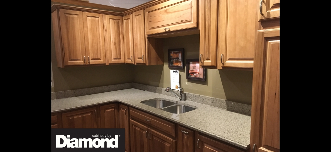 Diamond Distinction kitchen display at Hornell North Main Lumber, 1080 West Main Street