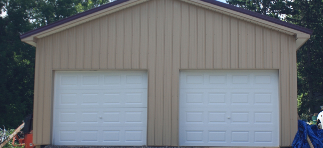 Pole barn-style garage