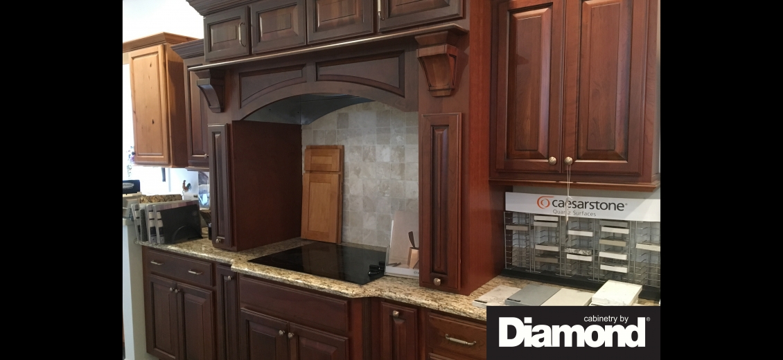 Diamond Distinction kitchen display at Auburn HEP Sales, 341 Grant Avenue Road